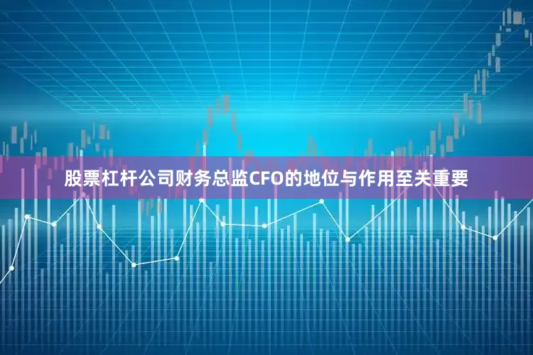 股票杠杆公司财务总监CFO的地位与作用至关重要