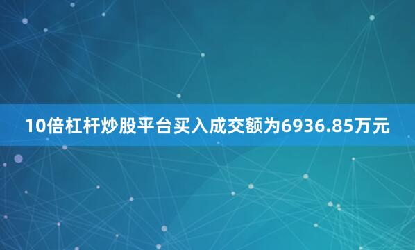 10倍杠杆炒股平台买入成交额为6936.85万元